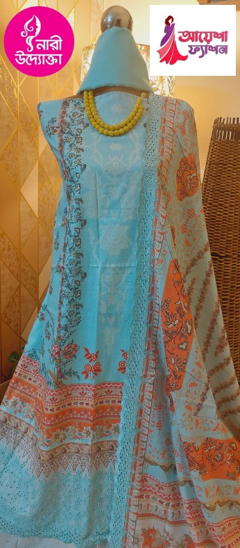 Charizma inspired luxury cotton embroidered 3pcs