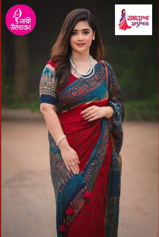 সিল্ক বাটিক  শাড়ি